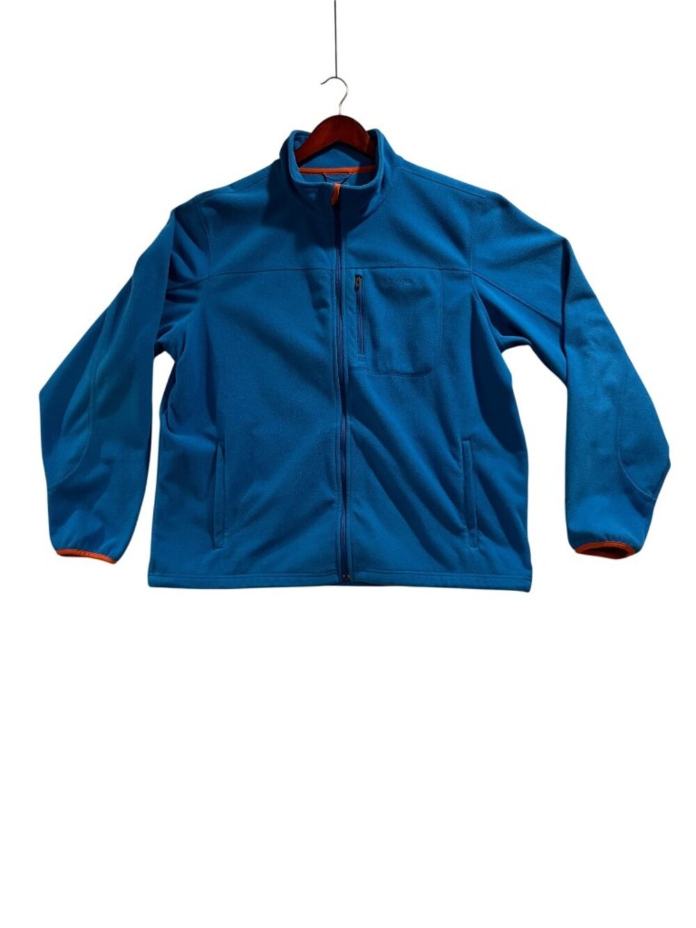 L.L. Bean Mens XL Polartec Full-Zip Blue Fleece Jacket